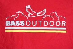 BASS OUTDOOR RED XL FLYING EAGLE ART TEE TSHIRT MENS NWT NEW