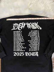 Dethklok Metalocalypse Adult Swim 2023 Tour Large Black Long Sleeve Shirt