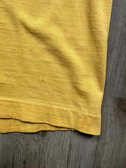 60s VINTAGE Kappa Alpha Theta Fraternity Yellow Cotton Jersey Shirt Size Medium