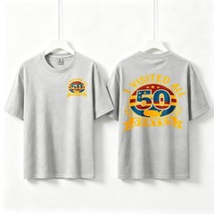 Unisex 2-Sided I Visited All 50 States Vintage Map Tee Graphic Road Trip T-Shirt
