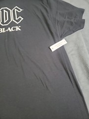 NWT AC/ DC Back In Black Men’s 3xl Black T-shirt Crew Neck Short Sleeve