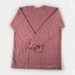 Woolrich Men’s M Burgandy Red Henley Long Sleeve Shirt Waffle Knit Cotton