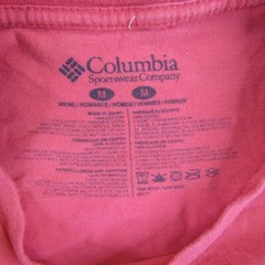 Columbia Shirt Mens Medium Red PFG Performance Fishing Gear Camping Outdoors Tee