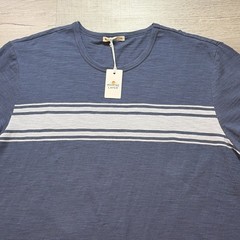 NWT MARINE LAYER VINTAGE HEAVY SLUB STRIPE TEE MENS XL NAVY BLUE PREPPY Y2K NEW