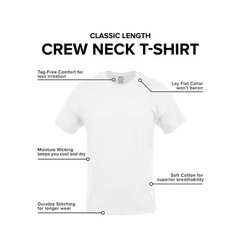 10-Pack GILDAN Men’s Size S Crew Neck T-Shirts Tee Short Sleeve Tag-Free • White