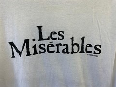 Vintage 1986 Les Misérables T-Shirt Single Stitch Broadway Musical Theatre L#241