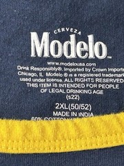 1925 Modelo Cerveza Tank Top Mexican Beer Shirt Double Sided Print Sz 2XL 50/52