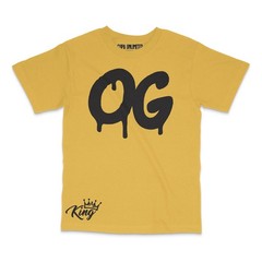 Urban Hip Hop Design Style Black Men’s T Shirt OG King Graffiti Graphic Tees
