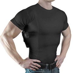 ☆ Men Women Tactical Combat Pullover Tops T Shirt Blouse Tee With Hidden Holster