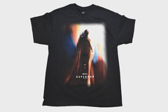 DC Comics Superman Look Up Movie Poster Graphic Mens Black Shirt New Large