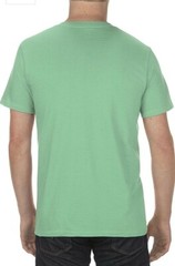 AAA ALSTYLE 5300 MENS PLAIN T SHIRT CASUAL SHORT SLEEVE HEATHER GREEN V NECK XL