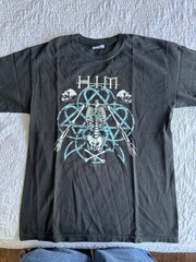 Rare! Him Band Cotton Black Shirt Unisex Concert S to 5XL EL672