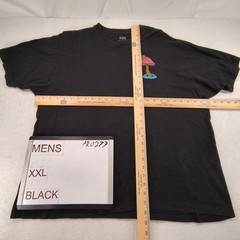 Alab Mushrooms Crew Neck Short Sleeve Graphic T Shirt Mens Size 2XL Black