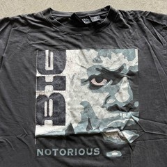 Vintage Notorious BIG Shirt Size 3XL Faded Black 2005 Rap Hip Hop Brooklyn Mint