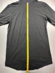 Nike Athletic Cut Logo Short Sleeve Pullover Hoodie Gray M