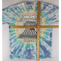 Hanes Tom Petty Heartbreakers Tour Shirt Mens L Tie Dye 2014 Live Steve Winwood