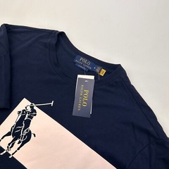 Polo Ralph Lauren Men’s Navy Huge Polo Logo Cotton Short Sleeve T-Shirt M NWT