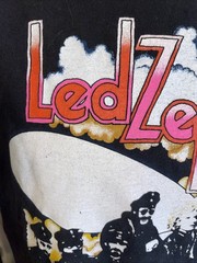 Led Zeppelin II Album 1986 Myth Gem Winterland Rock Band CutOff Tee T-Shirt 80s