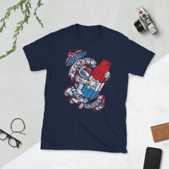 UFO Rocket Pop Astronaut Space Planet Tattoo ASTROPOP Shirt Summer Popsicle NASA