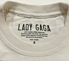 Lady Gaga T- Shirt Size Adult Small Long Sleeve White JOANNE ALBUM 2016