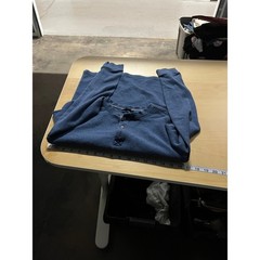 Members Mark Mens Long Sleeve Waffle Knit Henley S Blue Thermal Layers