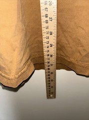 Carhartt Shirt Mens XXL Brown Cotton Spell Out Arm Graphic Work Wear Classic