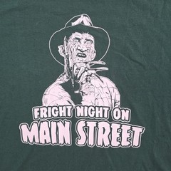 Freddy Nightmare On Elm Street Fright Night On Main Street Men’s Size L Green