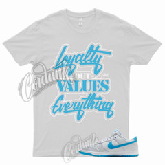 LYLTY T Shirt to Match Dunk Low Pure Platinum Blue Lightning Light Bone Grey 1