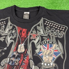 Distressed British Rock Legend Rebel Cause Graphic T-Shirt Men’s Size 3XLarge