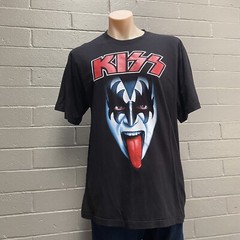 Vintage KISS T-Shirt Mens Size XL Heavy Metal Rock Music Tee The Roxx Single S