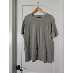 Hanes Green Pocket T-Shirt Crew Neck Casual Basic Tee Size XL/XG