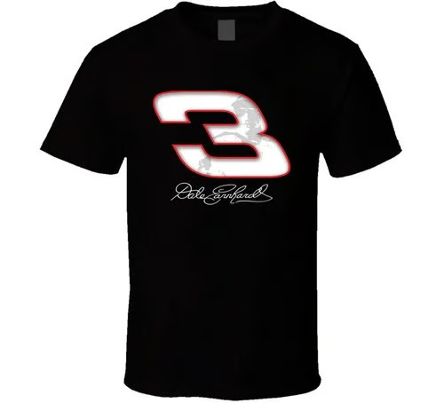 Dale Earnhardt Nascar Racing Black T Shirt