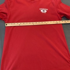 Speedo Shirt Mens Medium Red Lifeguard Graphic Tee T-Shirt Tagless Beach