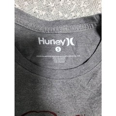 HURLEY Gray Logo Tee Tshirt T-shirt SMALL