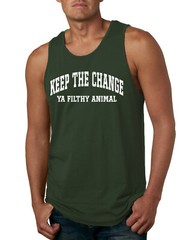 Vintage Home Classic Holiday Movie Quotes Men Tank Top Forest Green