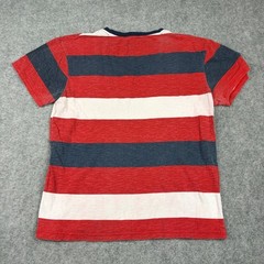 Y2K Ditch Plains T Shirt Mens Medium Red White Blue Striped V-Neck Grunge Skate