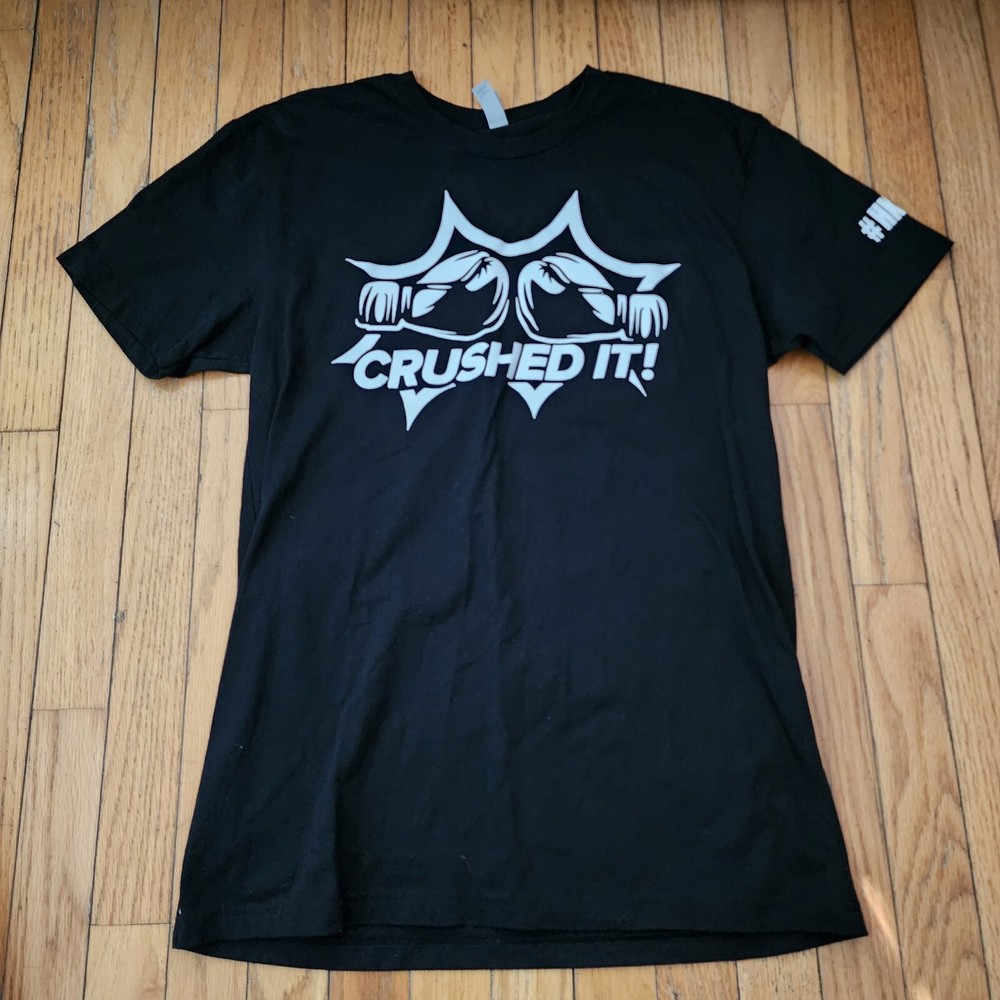 Next Level Apparel Graphic Short Sleeve T-Shirt Men’s Crushed It Black Medium