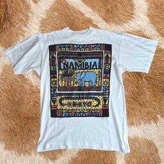 Rare Vintage 1994 Clive Craft Africa T-Shirt Small | Namibia Elephant Design
