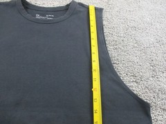 Under Armour UA Singlet/T Shirt XL Sleeveless Round Neck Black Loose Fit Cotton