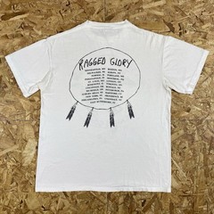 VTG 1991 Neil Young Crazy Horse Ragged Glory White Single Stitch Tour Shirt XL