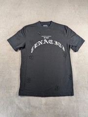 Tenaciti Studios T-Shirt Mens Large Black Ghost Graphic Distressed Streetwear