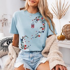 Norway Fan Shirt Norge Fotball Fan Soccer Game Day T-Shirt