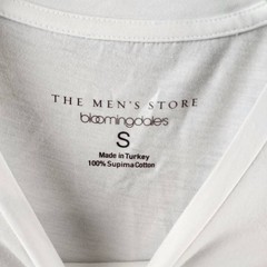 The Men’s Store at Bloomingdale’s Supima Cotton Tee S White Crew Neck Pullover