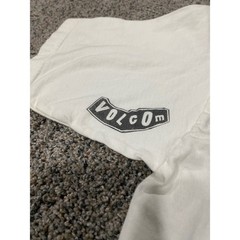 Volcom Stone Graphic T-Shirt Mens Medium White Paint Splatter Logo Cotton Tee