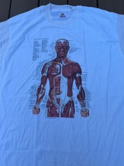 Vintage 90s Kurt Cobain Nirvana Anatomical Chart Tee Fruit of Loom Tag Sz XL