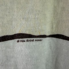 Vintage 1986-87 Eddie Money Can’t Hold Back Tour Tee Single Stitch White S USA