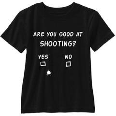 Are You Good At Shooting Yes No Short Sleeve T Shirt AR15 Gun 2nd 1911 Pistol