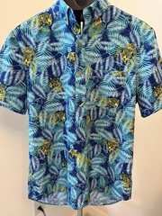 Chubbies Mens Weekend Casual Shirt Safari Cheetah Size Medium- EXCELLENT
