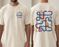 Tired Dads Club Shirt, Construction Dad Shirt, Play Cars On Dads Back