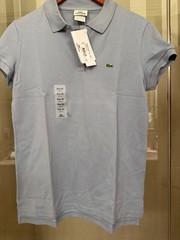 Lacoste Women Short Sleeve Cotton Polo Shirt -Size 10